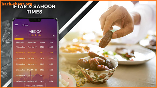 Ramadan 2019 Iftar Times & Sahoor: Prayer, Qibla screenshot