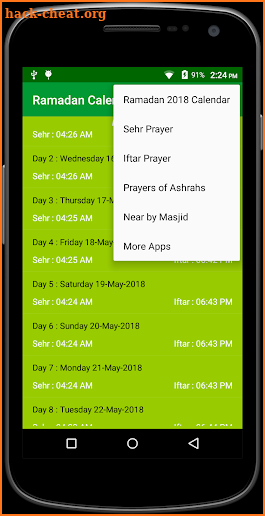 Ramadan Calendar 2018/Ramadan 2018 screenshot