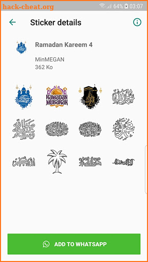 Ramadan Kareem stickers screenshot