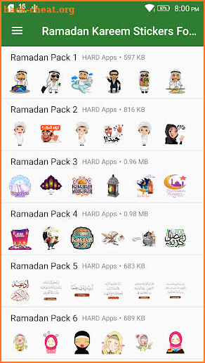 Ramadan Kareem Stickers For Whatsapp - WAStickers screenshot