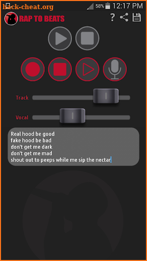 Rap to Beats Pro screenshot