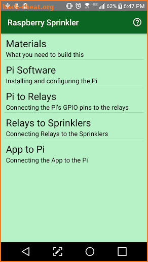 Raspberry Sprinkler screenshot