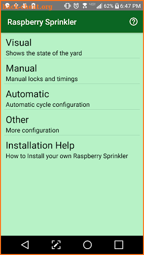 Raspberry Sprinkler screenshot