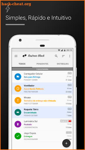 Rastreio Black (rastreamento correios) screenshot