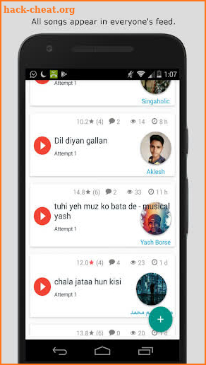 RateMySinging screenshot