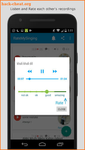 RateMySinging screenshot