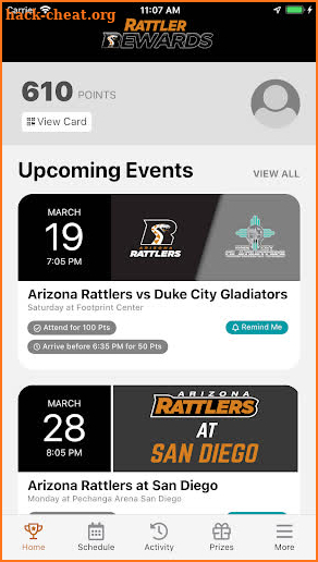 Rattler Rewards screenshot