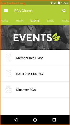 RCA Church screenshot