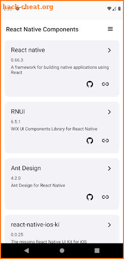 React Native Components screenshot