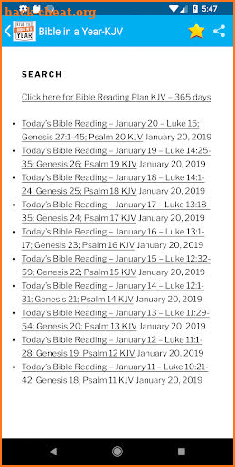 Read Bible in a Year - King James Version ( KJV) screenshot