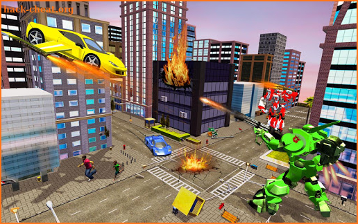 Real Flying Car Transformation Robot Simulator screenshot