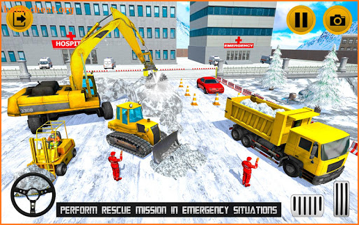 Real Heavy snow excavator simulator screenshot