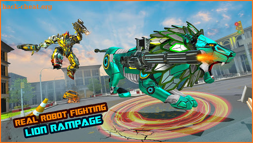 Real Lion Transform Robot Shooting Game screenshot