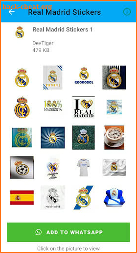 Real Madrid Stickers screenshot