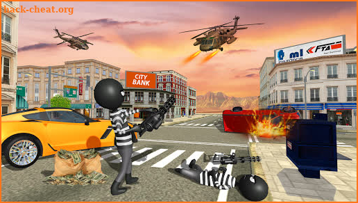 Real Stickman Bank Robbery Simulator screenshot