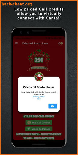 Real Video Call Santa Claus screenshot