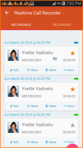 Realtime Call Recorder - Pro screenshot