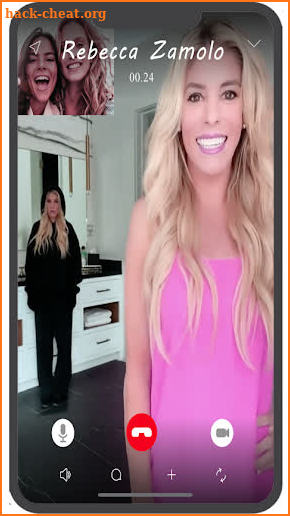 Rebecca Zamolo Fake Call Video & chat screenshot