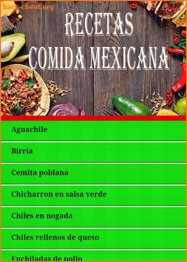 Recetas: Cocina Mexicana screenshot