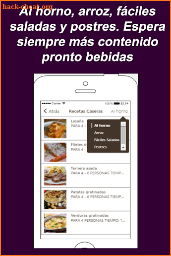 Recetas de cocina casera gratis screenshot