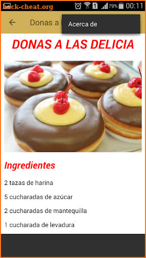 Recetas de Donas screenshot