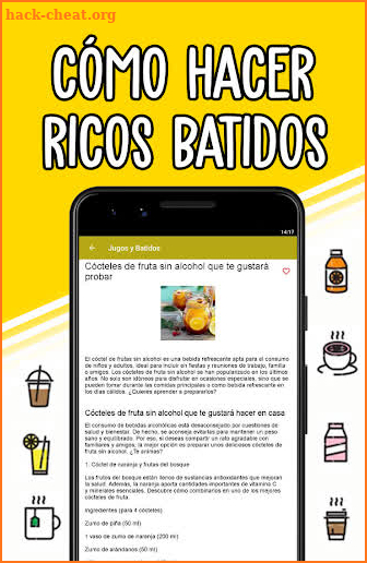 Recetas de Jugos y Batidos - Cócteles Fáciles screenshot