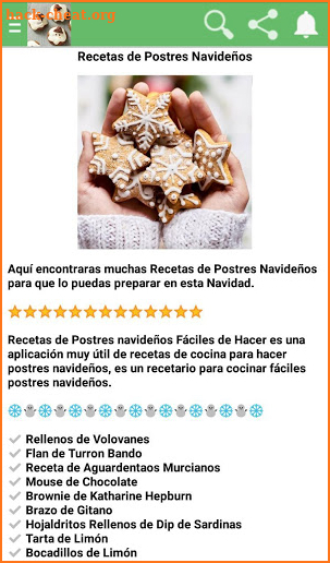 Recetas de Postres Navideños Fáciles screenshot