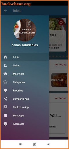 Recetas saludables screenshot