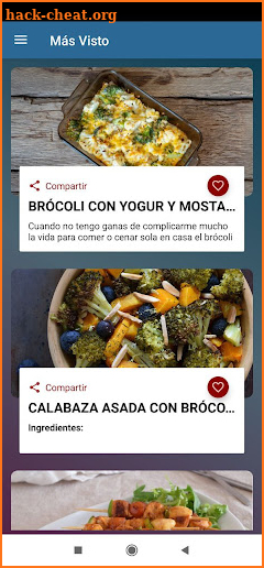 Recetas saludables screenshot