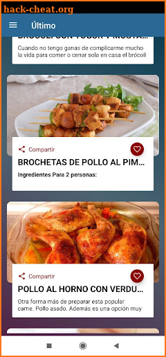 Recetas saludables screenshot