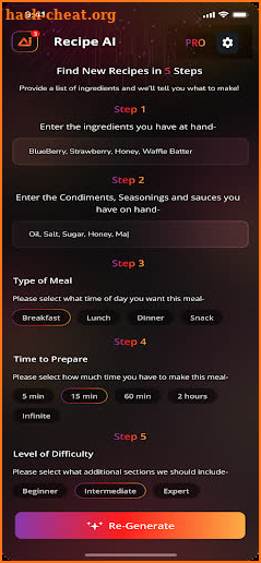 Recipe Ai Pro Recipe Generator screenshot