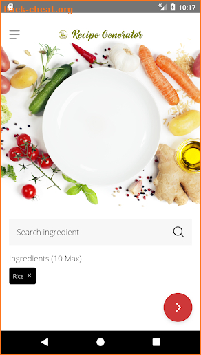 Recipe Generator screenshot