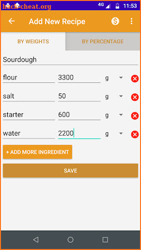 Recipelator -Smart Recipe calculator screenshot