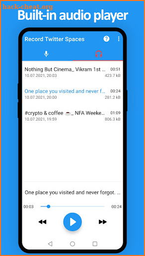 Record Twitter Spaces - Original, High Quality screenshot