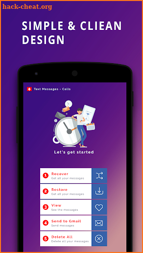 Recover All Deleted Text Messages - Calls screenshot