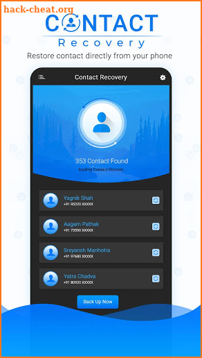 Recover Deleted All Contacts screenshot