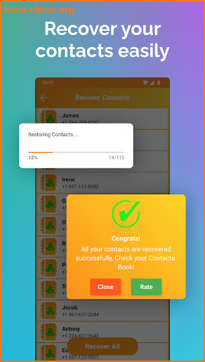 Recover Deleted Contacts screenshot