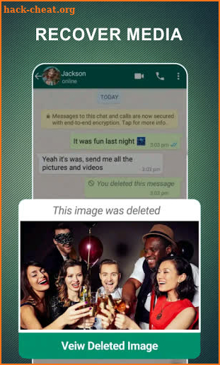Recover Deleted Messages & Status Downloader App screenshot