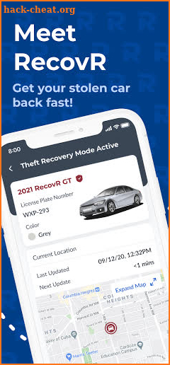 RecovR: Vehicle Theft Recovery screenshot