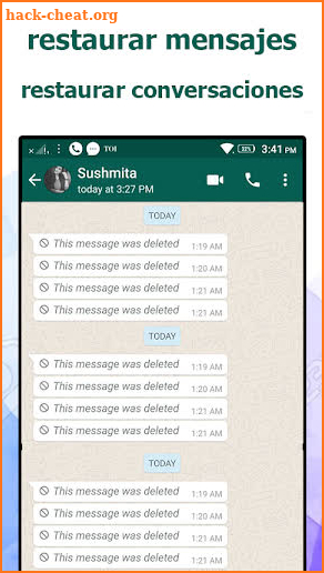 recuperar mensajes y conversaciones borradas screenshot