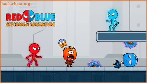 Red & Blue: Stickman Adventure screenshot