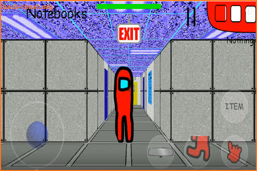 Red Baldi's Impostor In Among Us screenshot