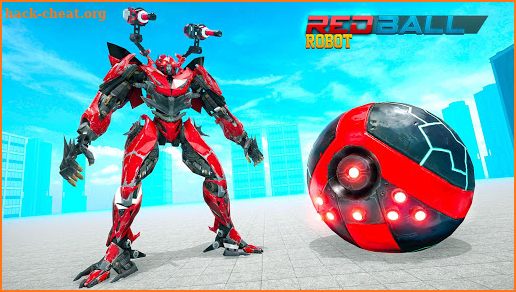 Red Ball Robot Car Transform: Flying Car Games screenshot