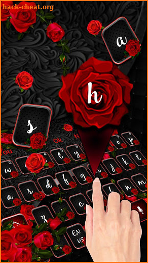 Red Black Rose Keyboard screenshot