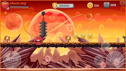 Red Bounce Ball :Adventure Volcano screenshot