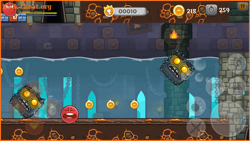 Red Bounce Ball :Adventure Volcano screenshot