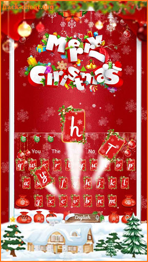 Red Christmas Keyboard screenshot