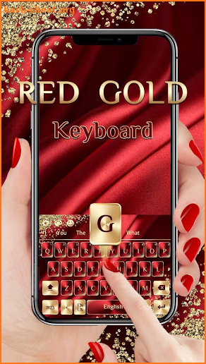 Red Gold Luxury Keyboard screenshot