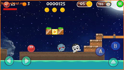 Red Hero 4: Ball Bounce Adventure ‏ screenshot