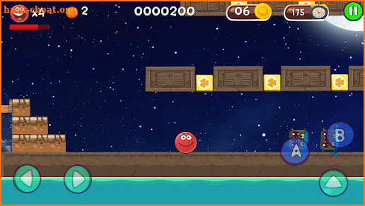 Red Hero 4: Ball Bounce Adventure ‏ screenshot